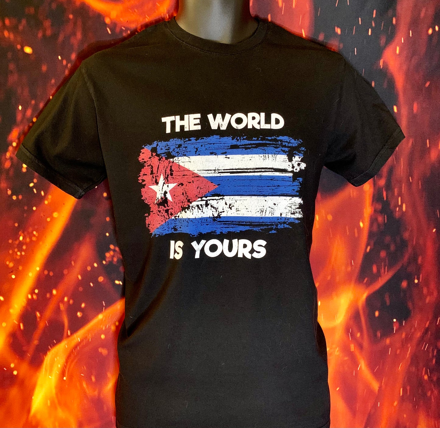Scarface The world is yours Cuba Flag Graffiti Style
